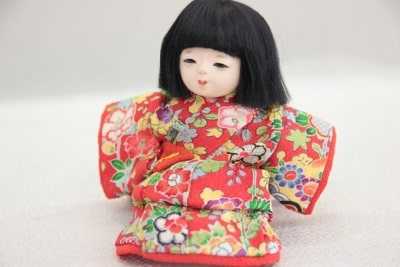 激安日本通販サイト 正座をしたお人形　着物　古布　正絹 おもちゃ/人形