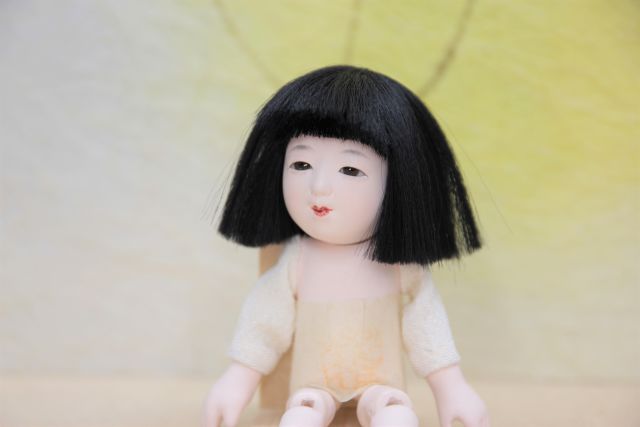 小さな三つ折れ人形です。伝統工芸士の市松人形です。 | 岡崎市