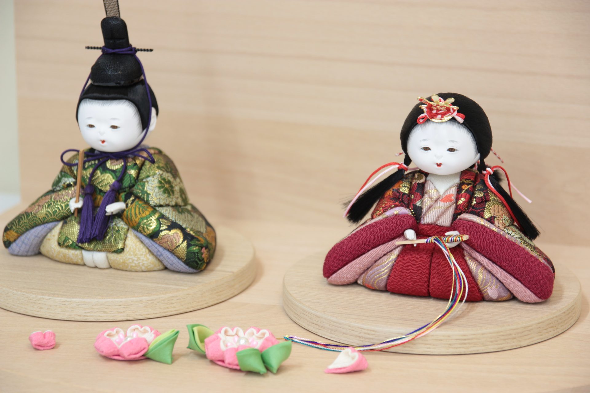 小さくてかわいい木目込み雛人形です。伝統工芸士の作品です。 | 岡崎