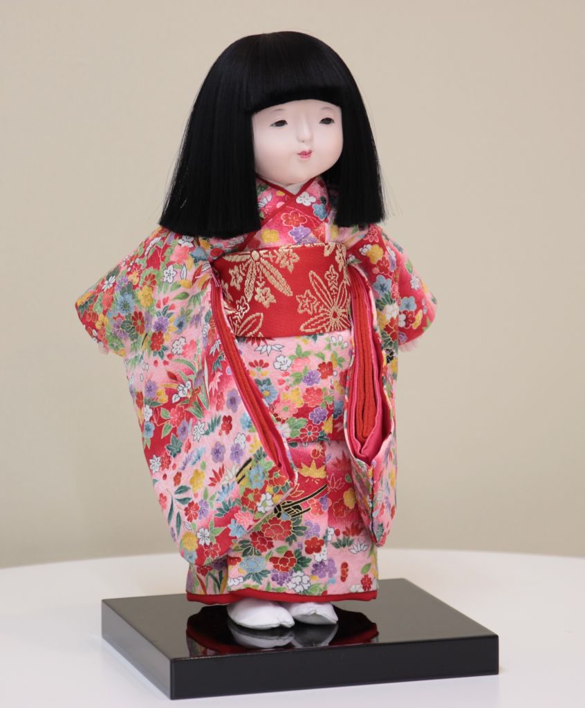 市松人形１２号正絹着物 兵児帯 人気ブランドを - クラフト・布製品