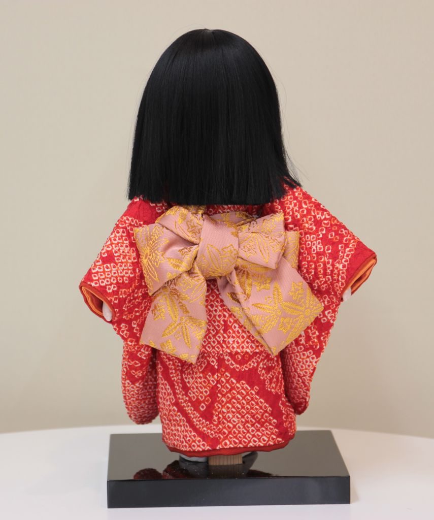 市松人形１０号正絹着物と兵児帯 アンティークドール ビスクドール 