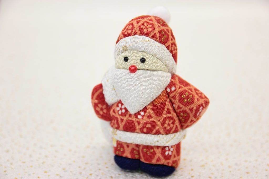 クリスマスセット 木目込み人形 かわいい サンタさん 職人の手作り